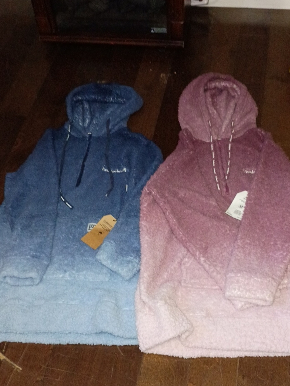 '2" His And Hers, Long Sleeve Pull Over Jackets with Hoods.
